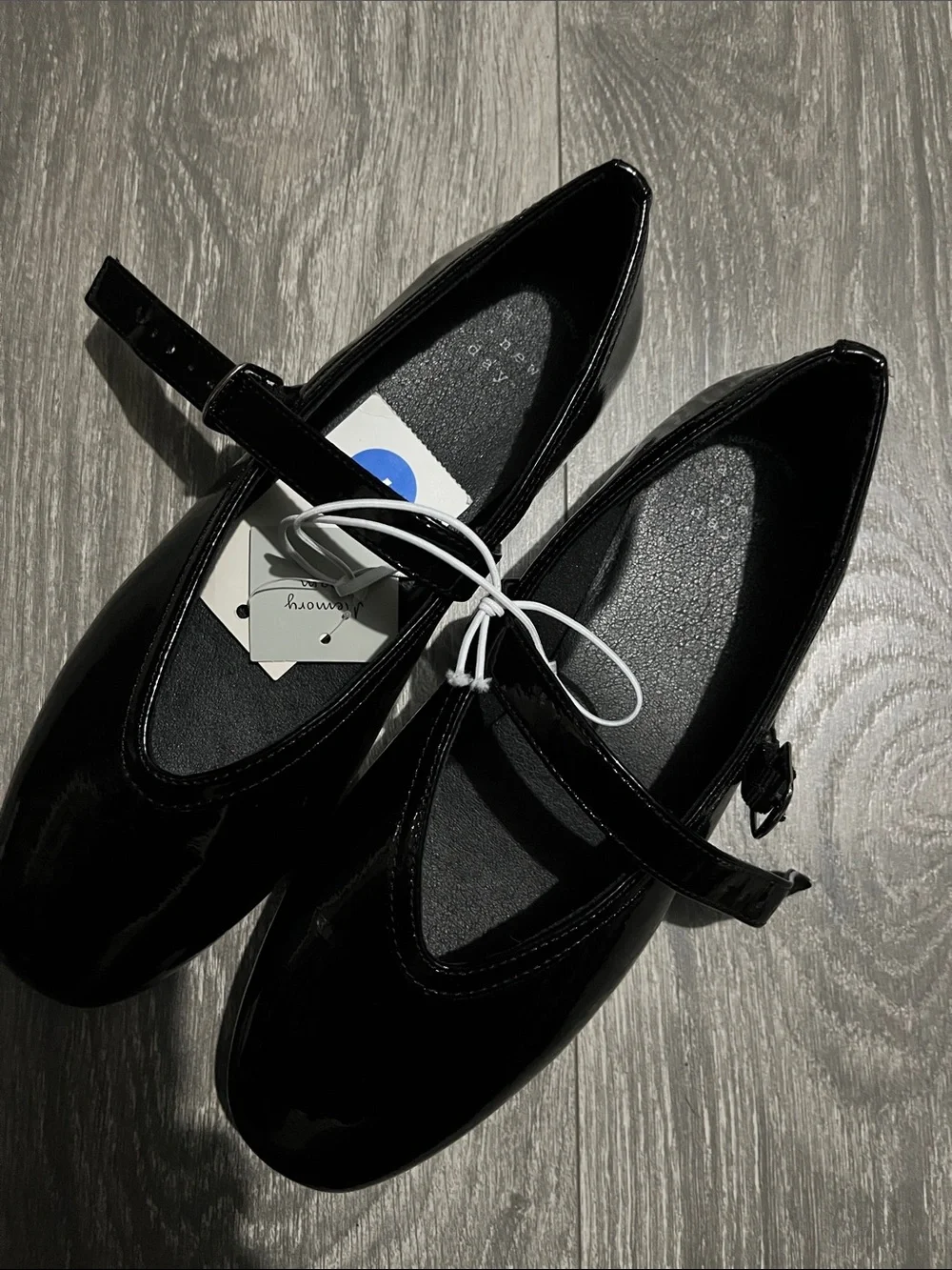 A New Day Women Patent Mary Jane style  Shoes size 7 w memory foam